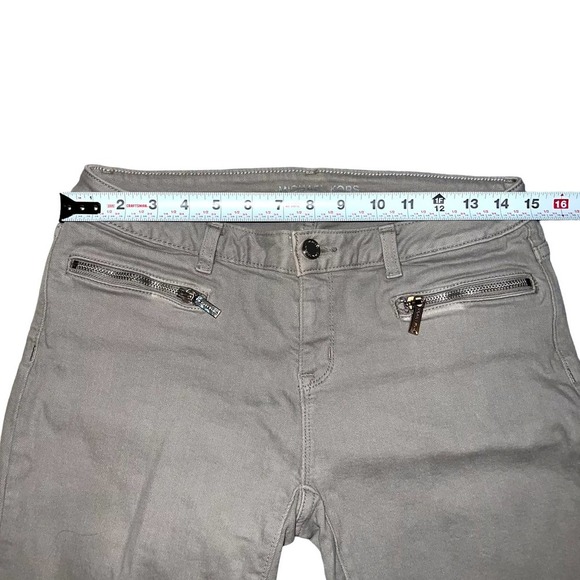MICHAEL Michael Kors GREY Jeans with Zip Pocket Detail - Size 2 - Picture 10 of 12